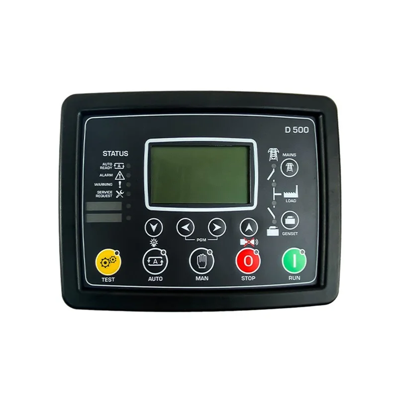 1 PCS D500 Generator Automatic Mains Failure Control Panel/AMF Controller Replacement Parts Black D500 MK2