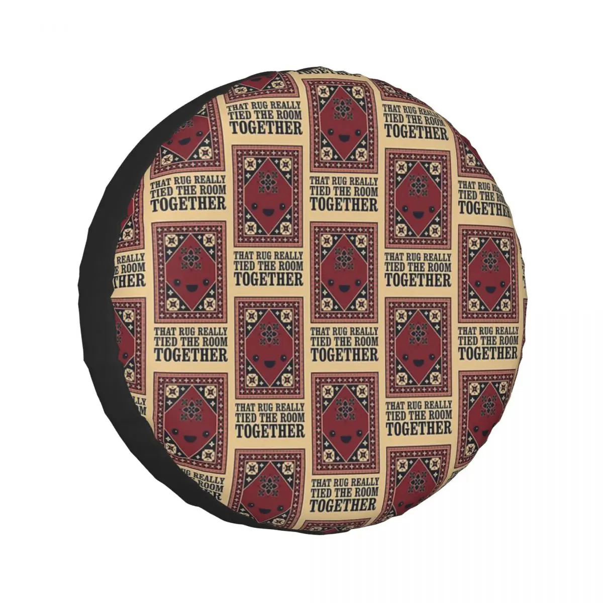 

The Big Lebowski - Rug - That Rug Really Tied The Room Together Spare Tire Cover for Car Pajero 4x4 Wheel Protector Covers