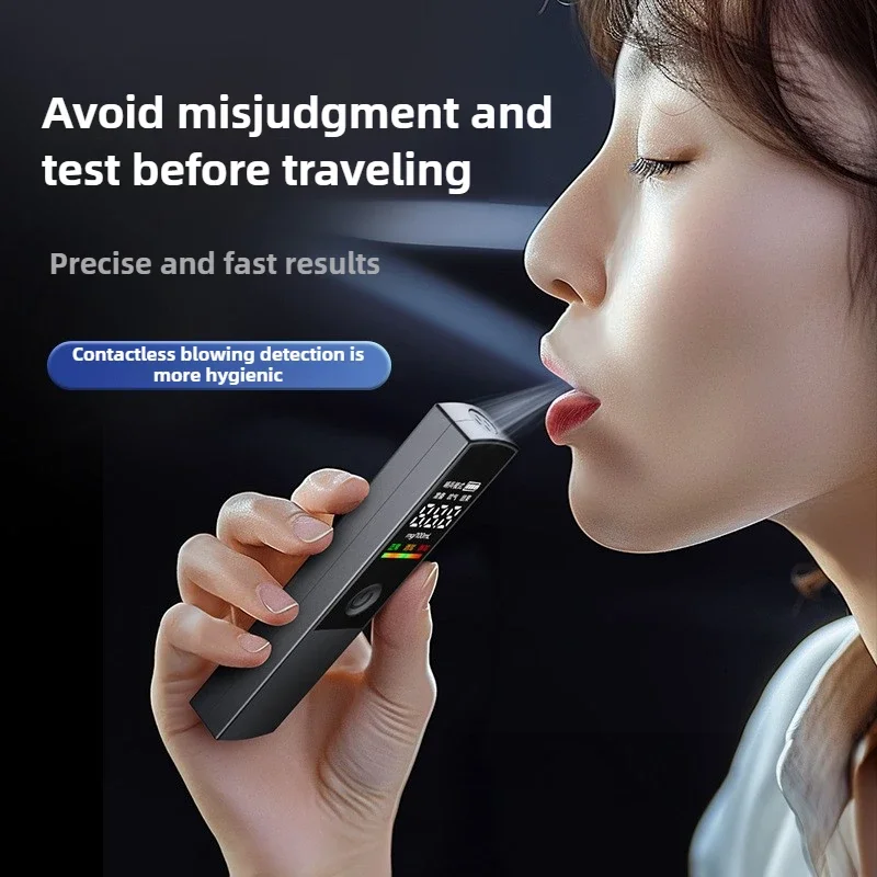 Xiaomi New LED Display Alcohol Tester Professional Breath Alcohol Tester Rechargeable Police Alcotester Car Drunk Driving Test