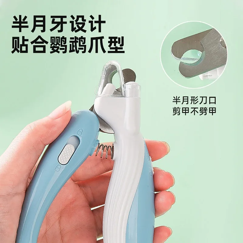 Bird Nail Clipper Parrot Claw Trimmer Budgerigar Cockatiel Conure Grinding Tool Beginner Essential Pet Grooming Care Kit Steel