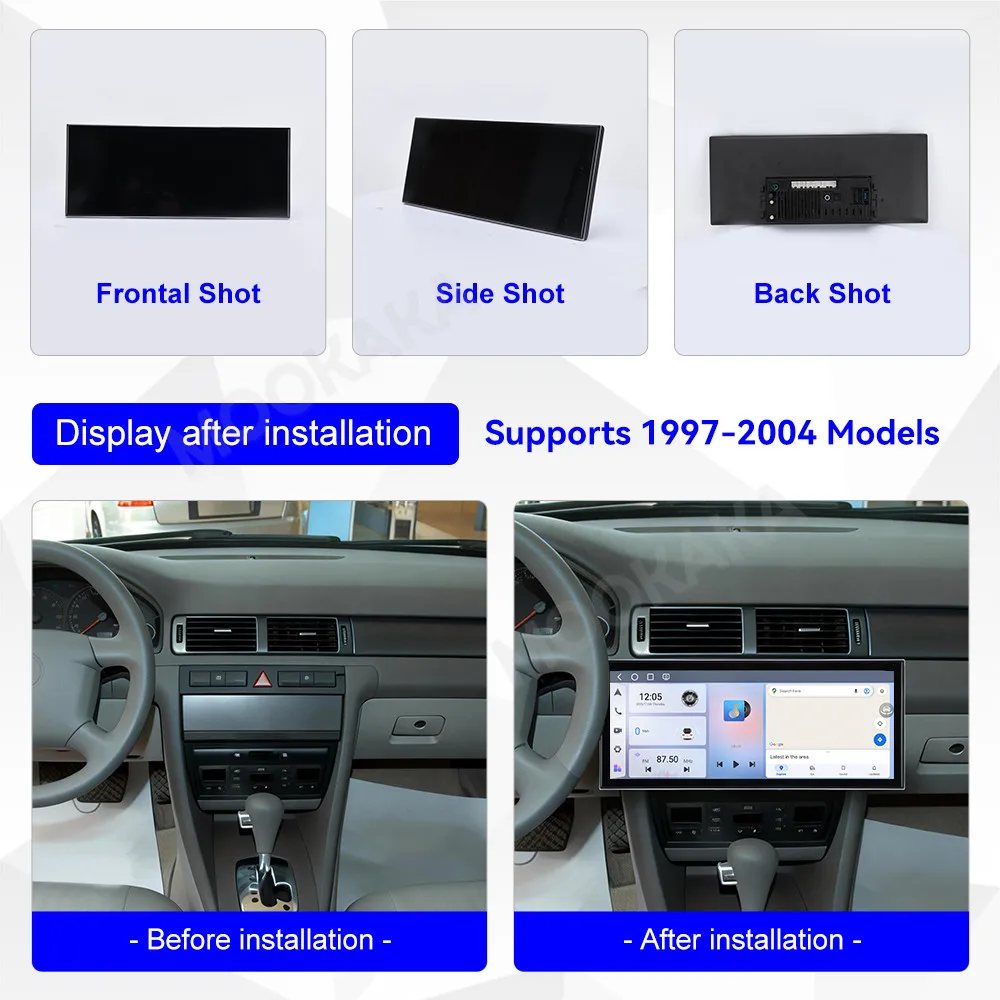 Android 15 Car Radio For Audi A6 S6 RS6 1997~2004 Multimedia Player 15.8 Inch Qualcomm Navigation Car Stereo Receiver Head Unit