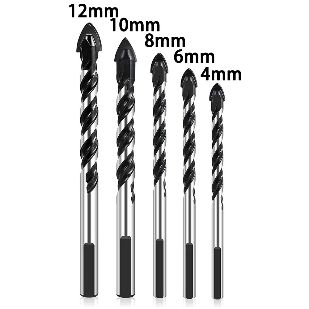 

5 шт. твердосплавные треугольные сверла, деревообрабатывающие инструменты, крестообразный шестигранник, сверление мрамора, стеклянная плитка, керамическое сверло, сверло из твердого сплава