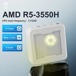 GenMachine Light Mini PC AMD Ryzen 5 3550H Windows 11 DDR4 Max 16 gb ram DDR4 2.1 GHz-3.7 GHz PC Gamer diy gaming computer