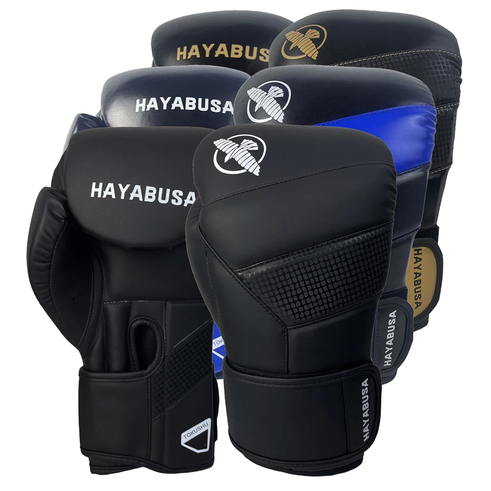 3 colors HAYA boxing gloves 6/8/10/12/14/16oz kids adult mma combat sanda kicking punch bag muay thai fighting boxing gloves