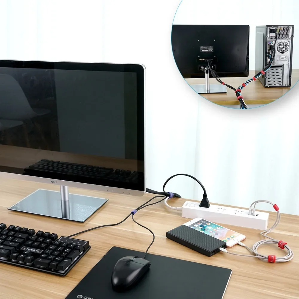 orico Cable Ties Cables Organizer Wire Winder Earphone Holder Cord Protector Audio Line Organizador Holder Phone Accessories