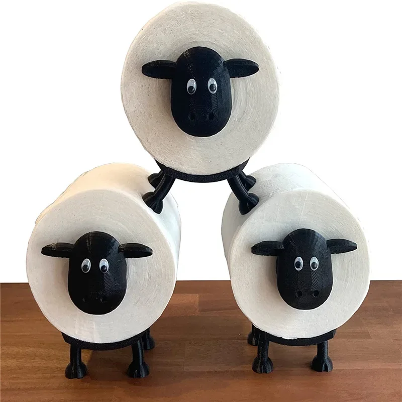 Lovely Sheep Tissue Box Lovely Wind Cartoon Household Toilet Paper Holder Tissue Holder Bathroom Kitchen Accessories