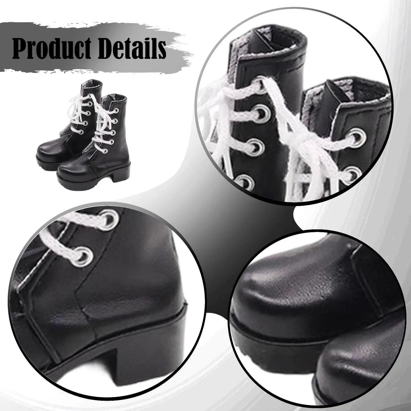 

Обувь для кукол 1:3: Женские мини-ботинки из искусственной кожи, модные аксессуары для кукольных костюмов, для фигурок женщин-героинь 24 дюйма