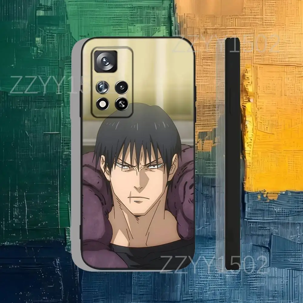 حافظة هاتف Toji Fushiguro Jujutsu Kaisen لهاتف سامسونج S25، S24، Ultra، S20، S30، Plus، S22، S23، Ultra، Plus، 5G سيليكون أسود ناعم