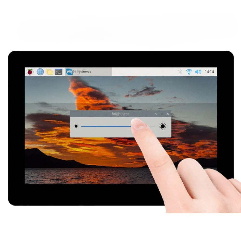 DSI 디스플레이 IPS TFT 옵션, 5 포인트 터치 800 × 480, 라즈베리 파이 5, 4B, 3B +, 3A, 2B, 2B +, A + 용, 5 인치