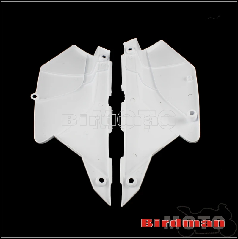 Off-Road Rear Side Panel White Plastic Fairing Frame Cover Rear Number Plate Cowl for Kawasaki KLX250 KLX250S KLX 250 D-Tracker