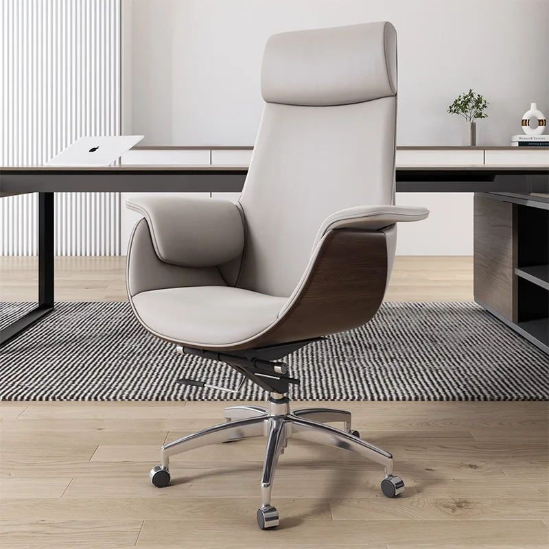 For XY Best Swivel Ergonomic Executive Office Chair - Leather Chaise De Bureau Conference Chair