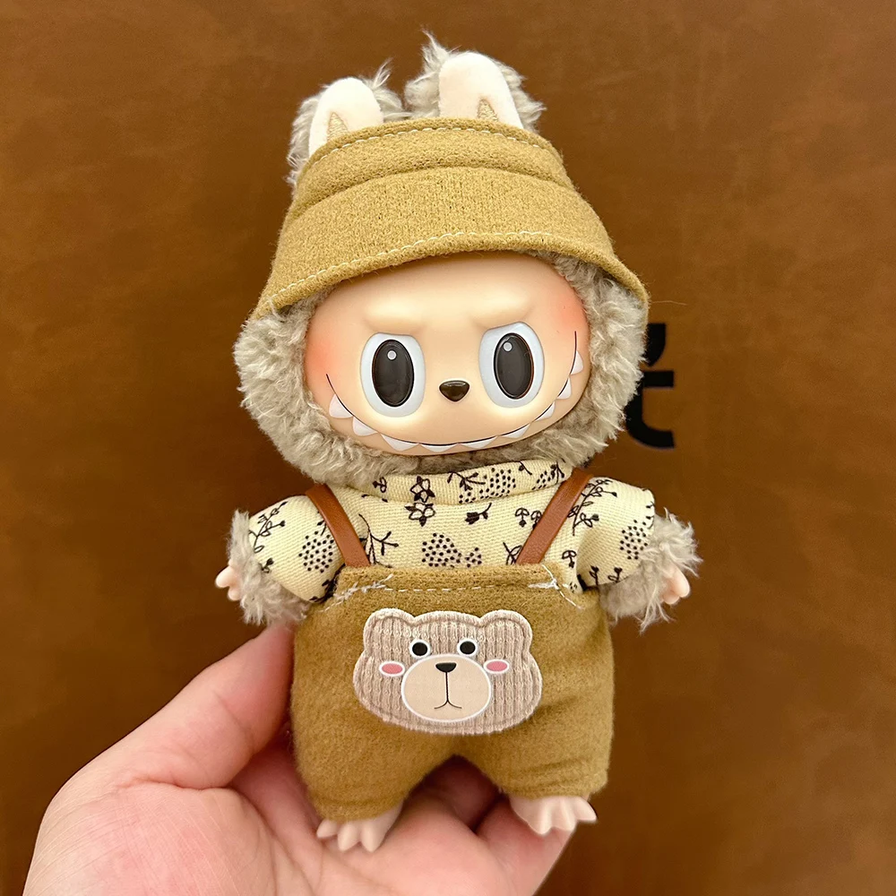 

17CM Labubu Doll Clothing Set Accessories for Labubu Idol V1 V2 Casual Trendy Sports Mini Doll Clothing