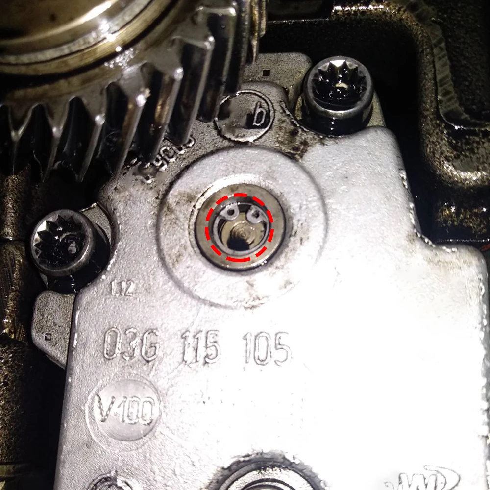 77mm/100mm Oil Pump Drive Key For VW Audi Seat Skoda Hex Allen Balance Shaft With Securing Ring Circlip 03G115281E 03G115281F