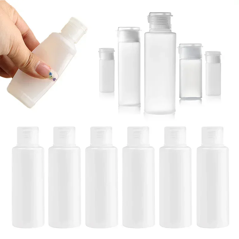 

30pcs 10ml-100ml Empty Travel Squeeze Plastic Bottles Leak Proof Refillable Cosmetics Containers for Lotion Shampoo Conditioner