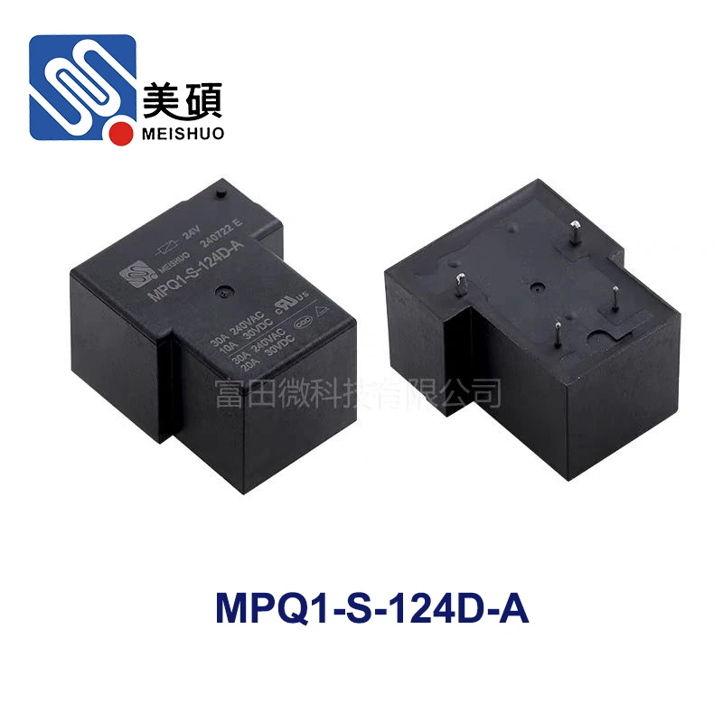 1Pcs MEISHUO Relay MPQ1-S-112D-A MPQ1-S-124D-A 4Pin 30A Synchronous NT90 SLA-12VDC-A 5V 12V 24V Power Relay
