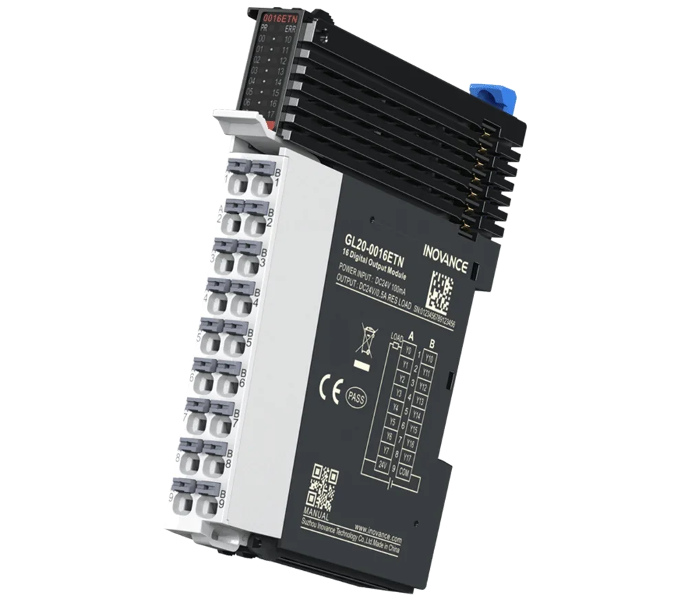 Inovance I/O Expansion Modules GL20 Series GL20-0808ETN Matching PLC Easy AC700 AC800 H5U & AM600 Series Local & Remote I/O