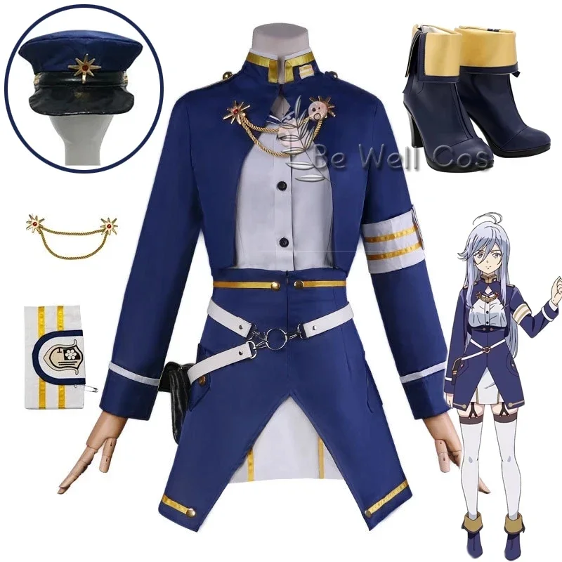 Hitachi Milize Cosplay Costume Anime Cosplay Lena Dress Uniform Hat parrucca scarpe Boot For Women Girls Halloween