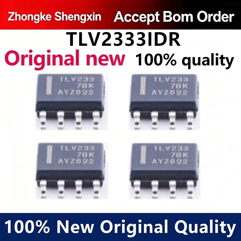 （5pcs-100pcs）Brand new original TLV2333IDR package SOP8 silk screen TLV233 dual CMOS operational amplifier
