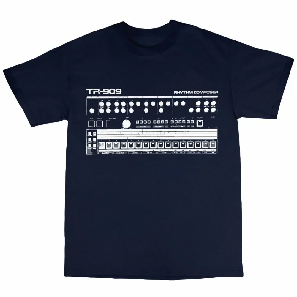 Tr-909 Inspired T-Shirt 100% Cotton Moog 808 303 Acid House Summer Fashion for Men Hot Sale Clothes Custom T Shirts Online