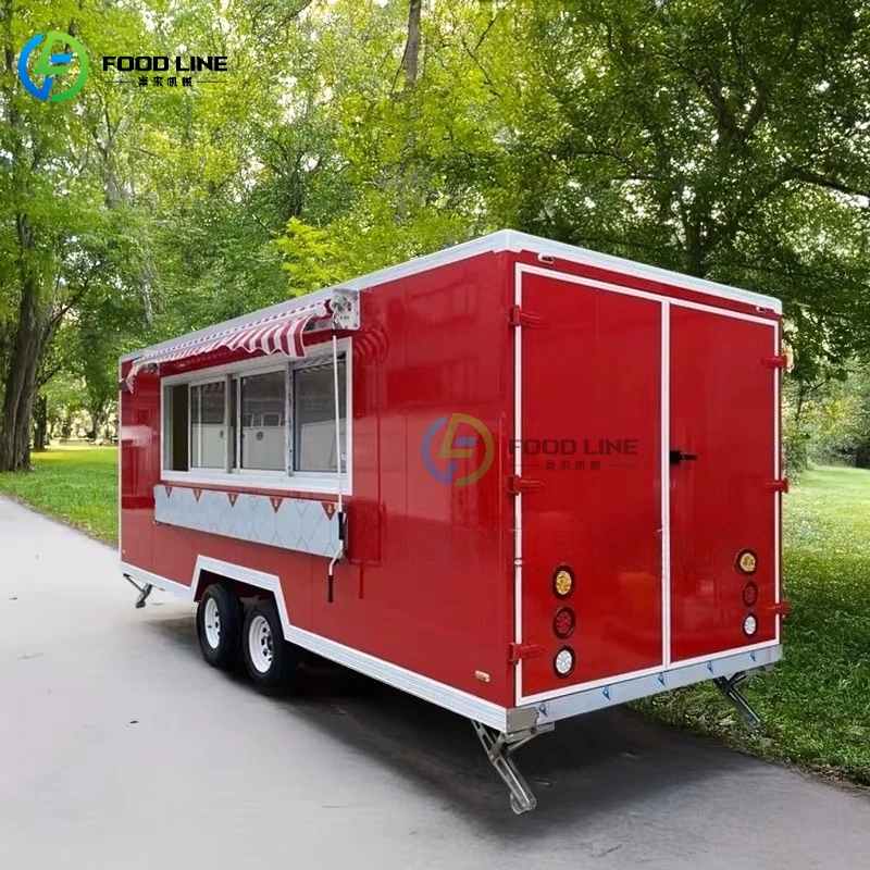 Customized Full Truck Kitchen Food Food Truck for Sale Europe Trailers Mobile Us Restaurant Ice Cream with CE Certificate