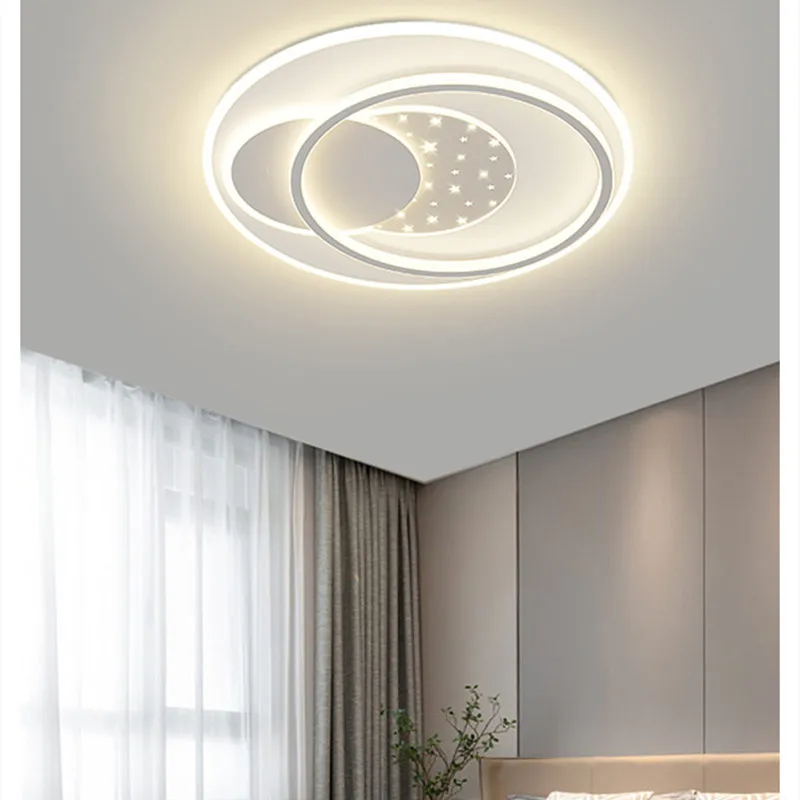 Quadratische weiße Decken leuchte Schlafzimmer Wohnzimmer Innen beleuchtung nordische Eisen Kunst nach Hause LED Decken leuchte Acryl Lampen schirm Lichter