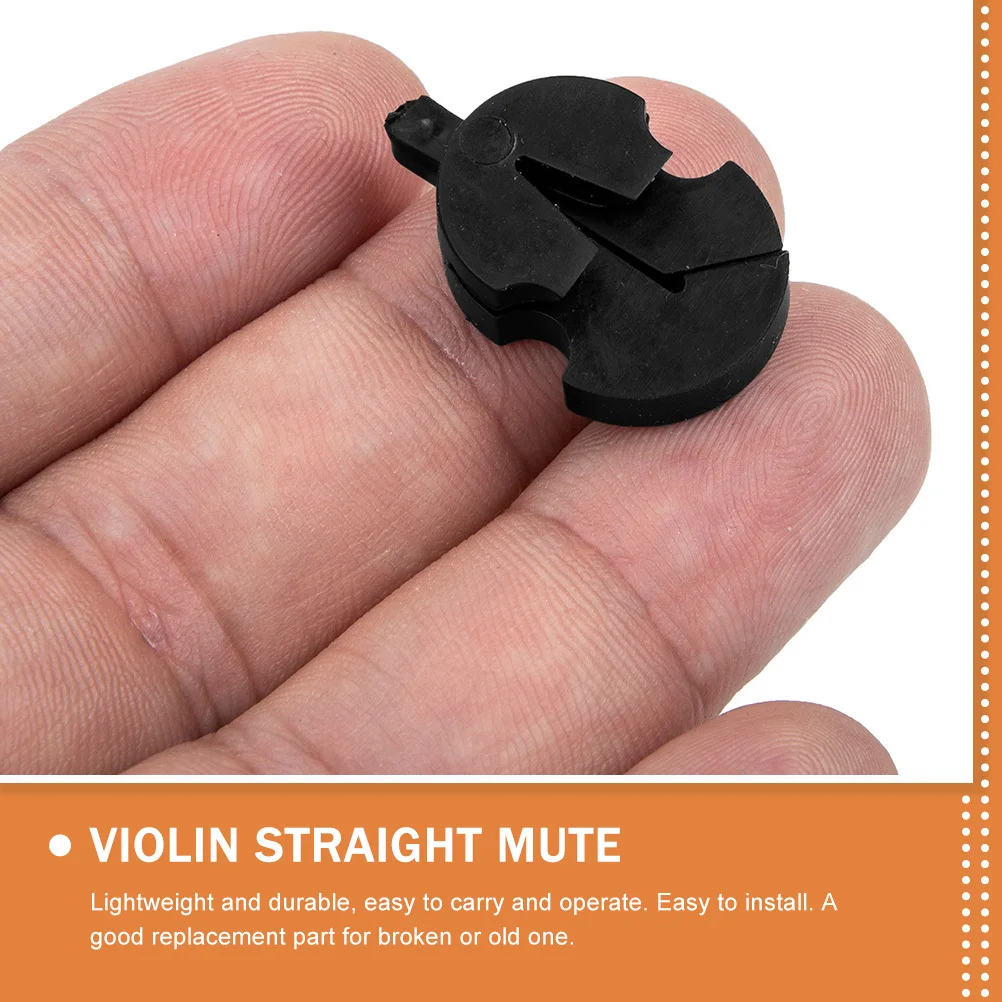 

6Pcs Soft Rubber Violin Practice Mutes Reduction Silent Practice Violin Accessories Replacement Parts