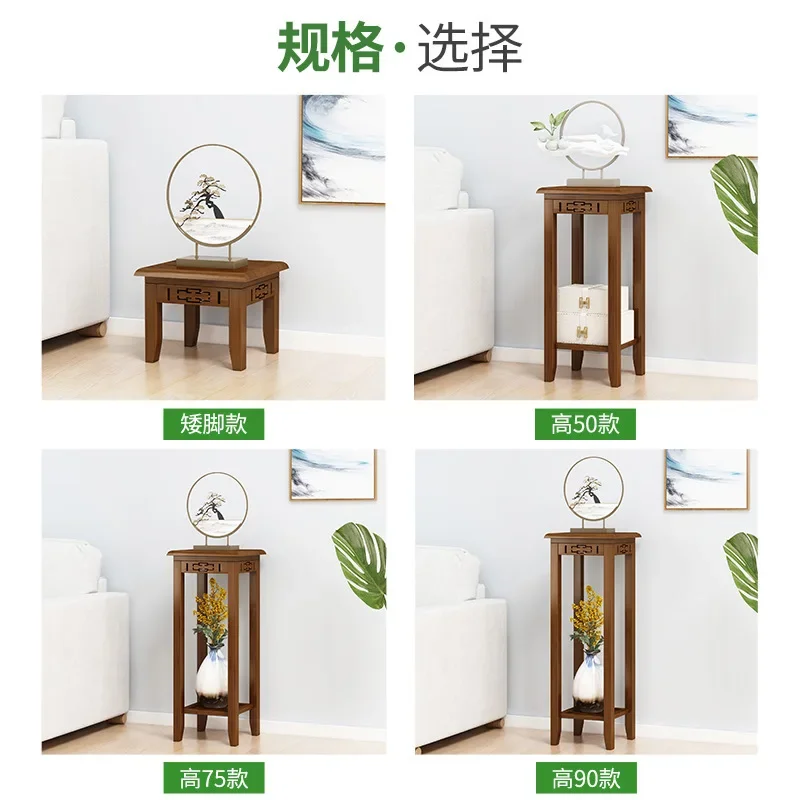 Flower Rack Indoor Household Living Room Floor-to-ceiling Stool Chinese Multi-layer Hanging Orchid Antique Flower Rack Potted