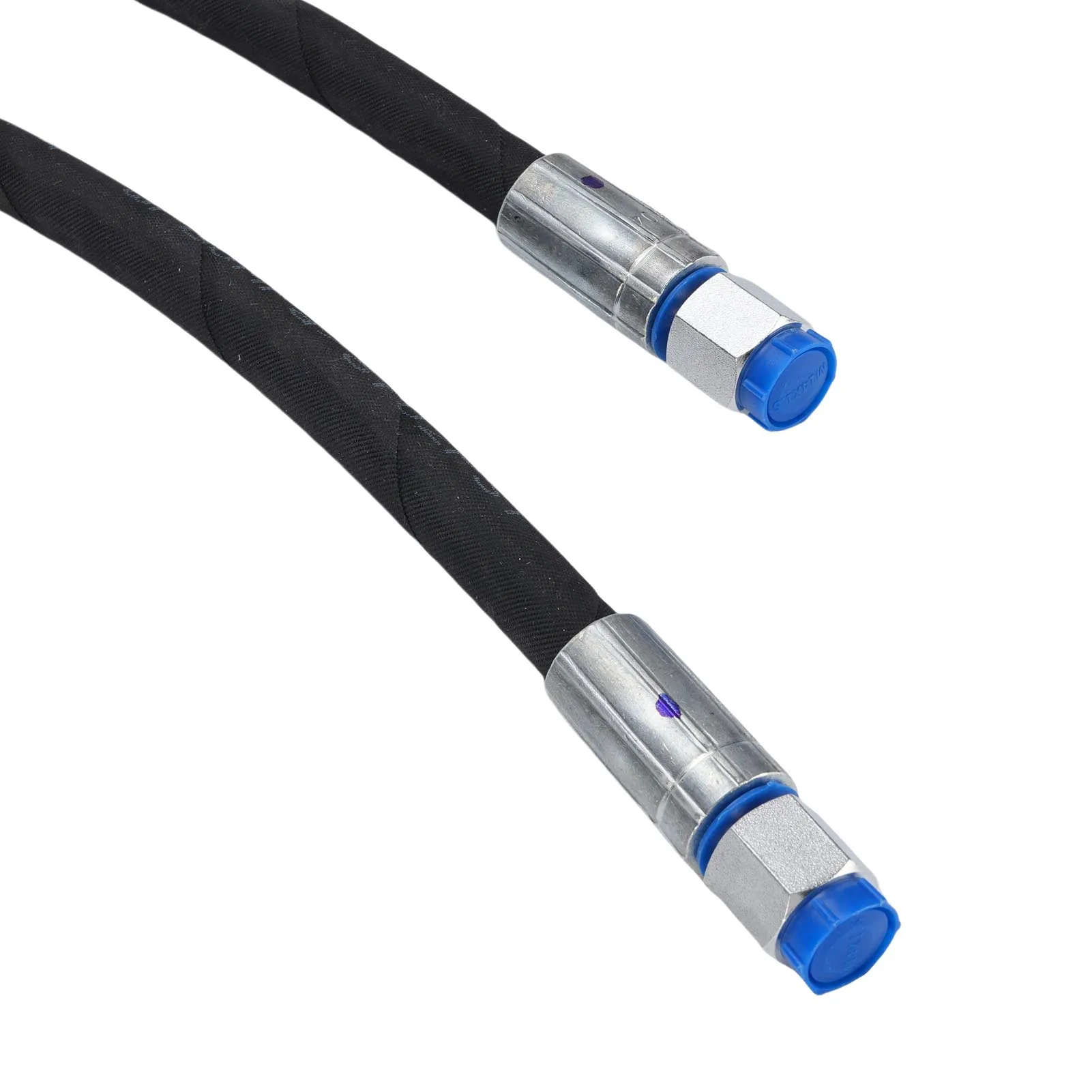 Excavator Diverter Valve Hose 1/4in Interface Excavator Throttle Valve Connection Hose 32in Length for Construction Site