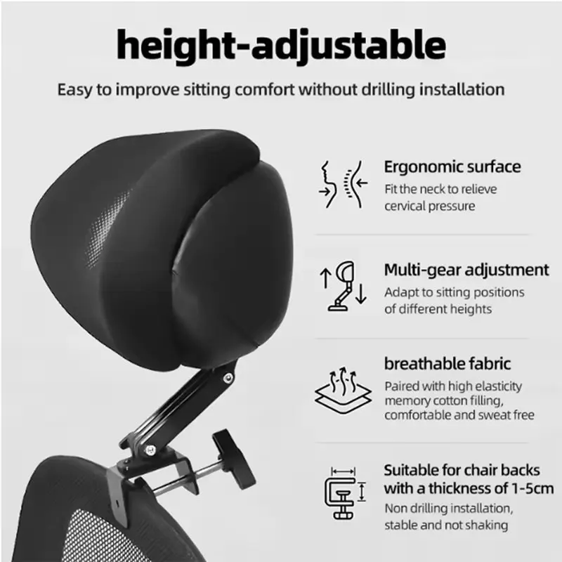 Nap Headrest Support For Office Chairs, Upright Siesta Sitting Aid, Napping Cushion For Seated Naps And Back Neck Comfort