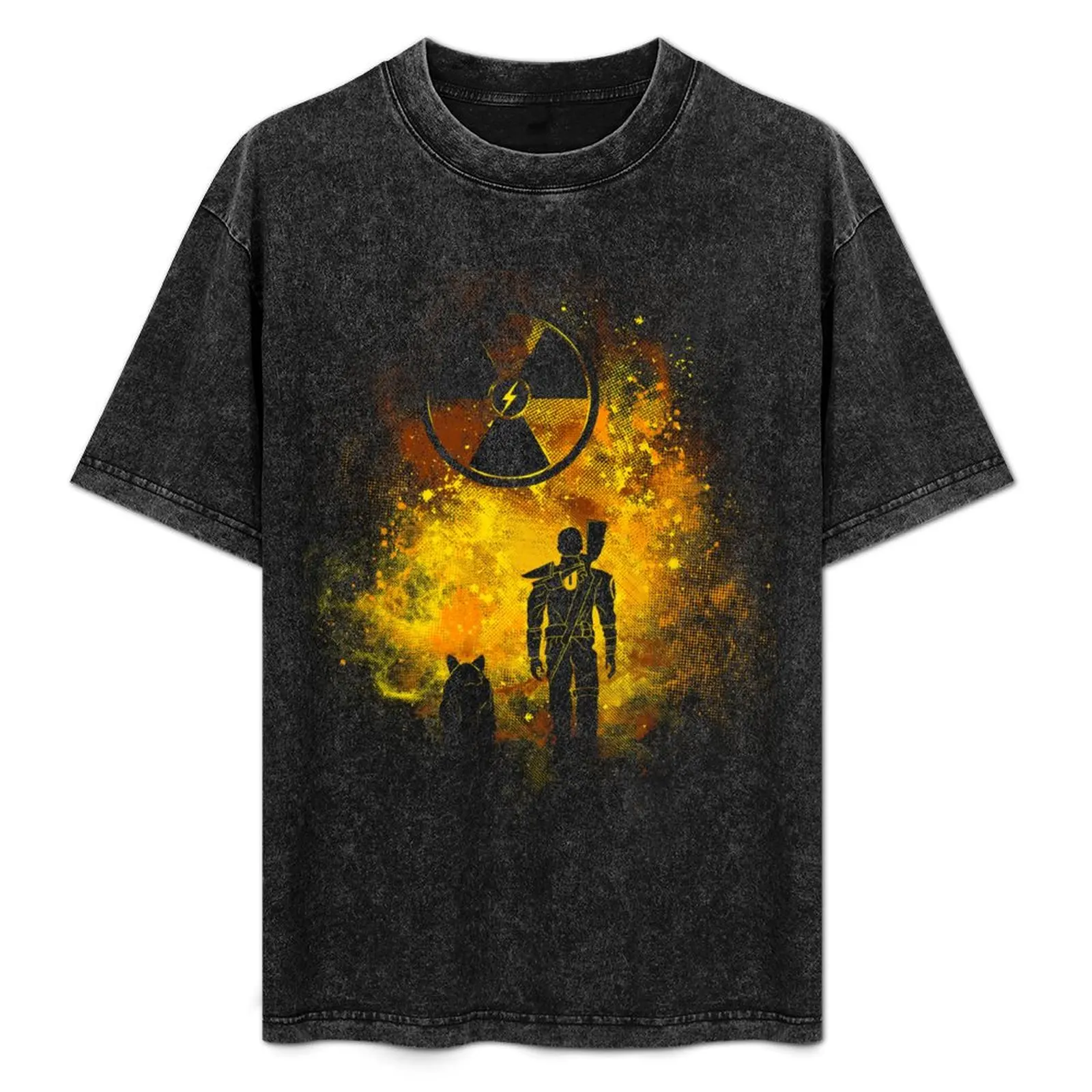 Wasteland Art T-Shirt oversizeds plus size clothes plain black t shirts men