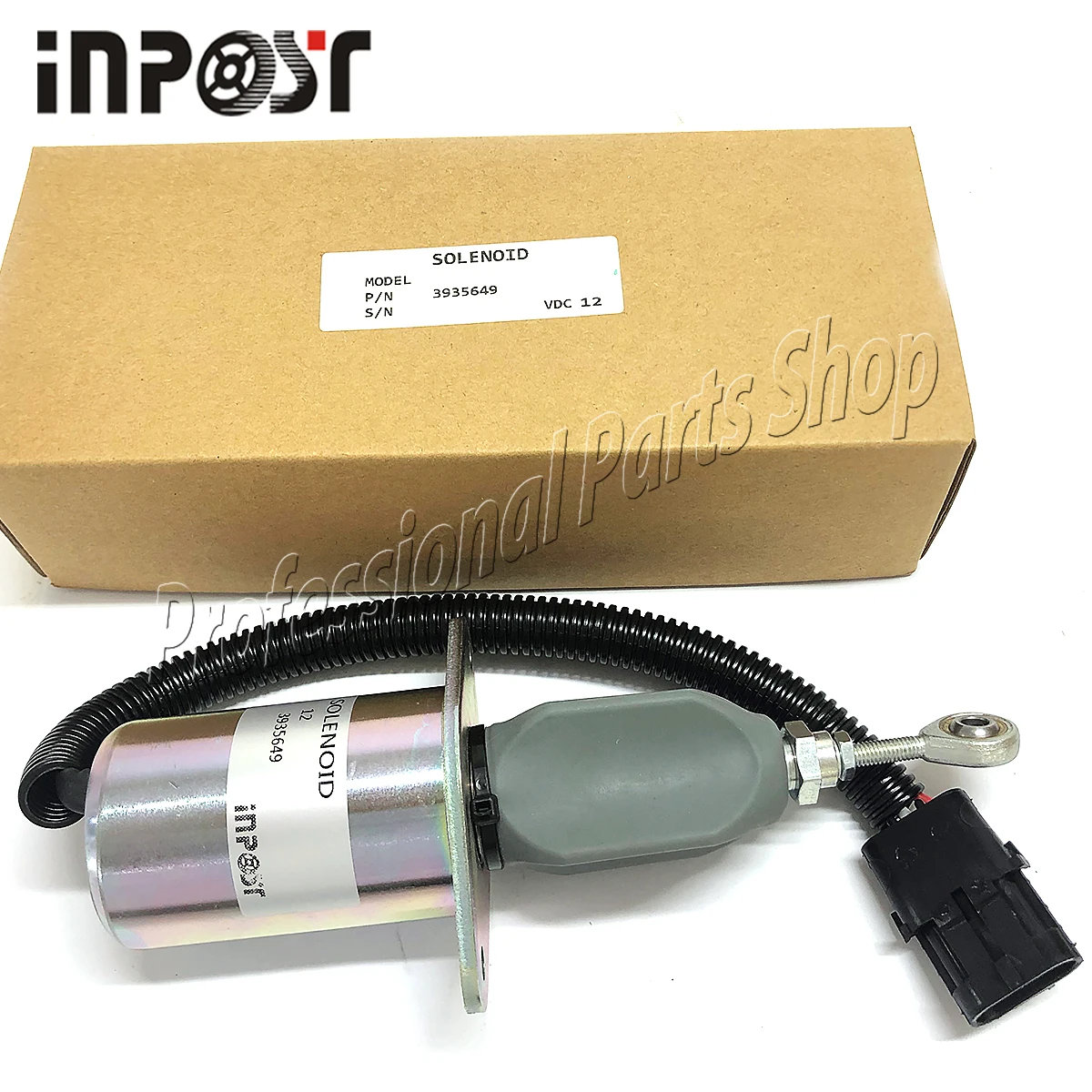 3935649 12V Fuel Stop Solenoid Valve 12V For VW Ford Cummins 6CT 4B 6B Heavy Truck