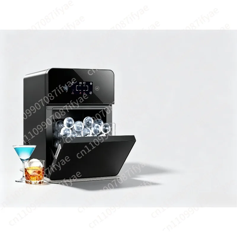 The countertop ice cucumber machine automatically fills round balls and is used for bar whisky business