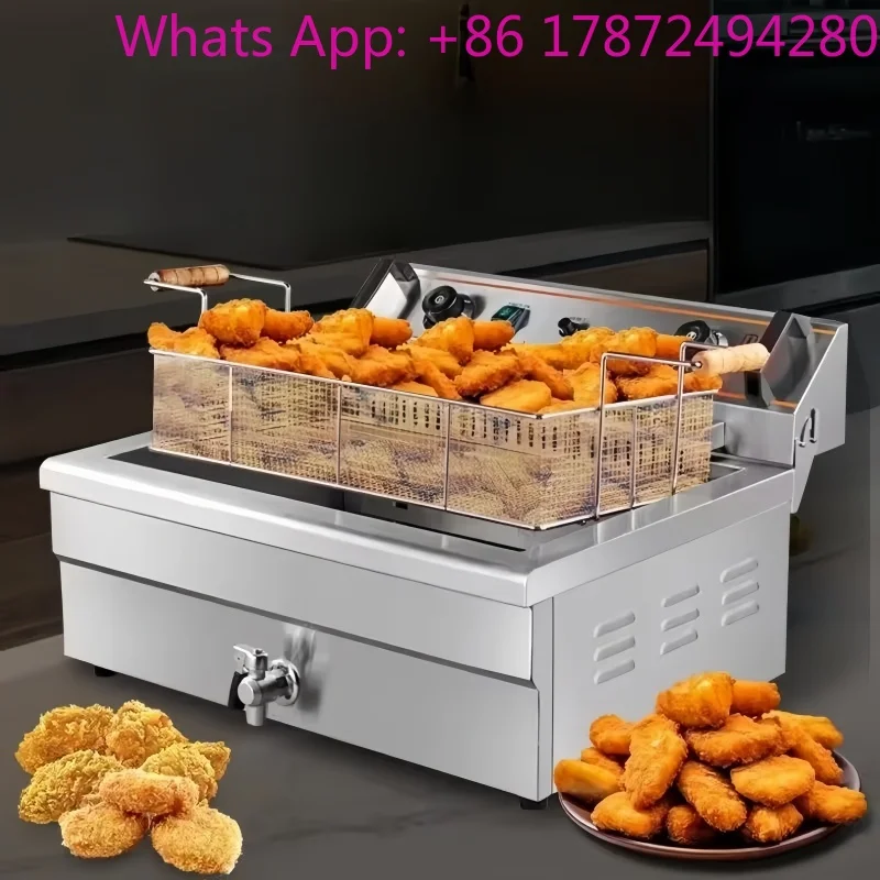 Commercial 20 Litres Deep Fryer Fritters Large Capacity Tornado Potato Deep Fryer / Electric Deep Fryer Industrial