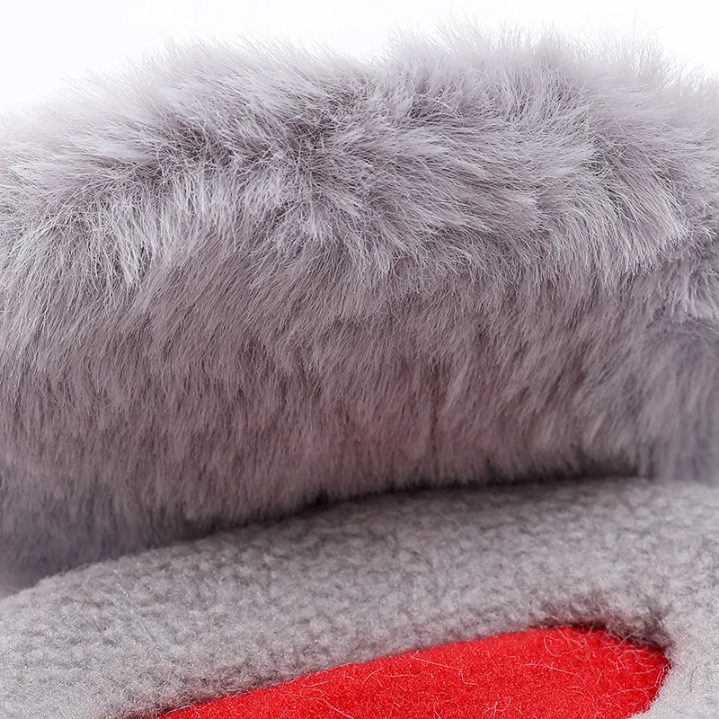 Paraorecchie invernali indipendenti Divisi auricolari singoli 1 paio di simpatici auricolari caldi in peluche Cuffie antirumore portatili in finta pelliccia di coniglio unisex