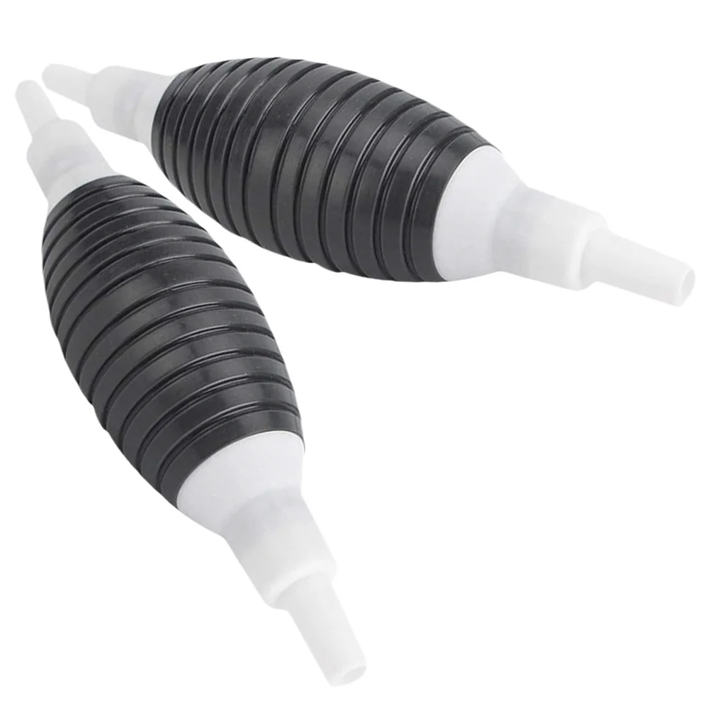 

2Pcs Fuel Oil Pump Sucker Manual Large Flow PVC Transparent Hand Pump Emergency Liquid Transfer for Motorcycles Automobiles