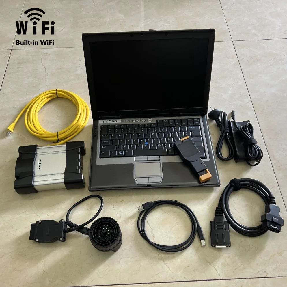 11/2024 Diagnostic Tool for BMW ICOM NEXT Wifi Latest Software 90% new Laptop D630 1TB HDD Professional Auto Repair Full Set