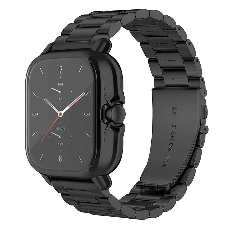 2in1 Metal Strap+Protective case For Amazfit GTS 2 mini Bracelet For Amazfit Bip S U Pro Watchband Cover bumper frame