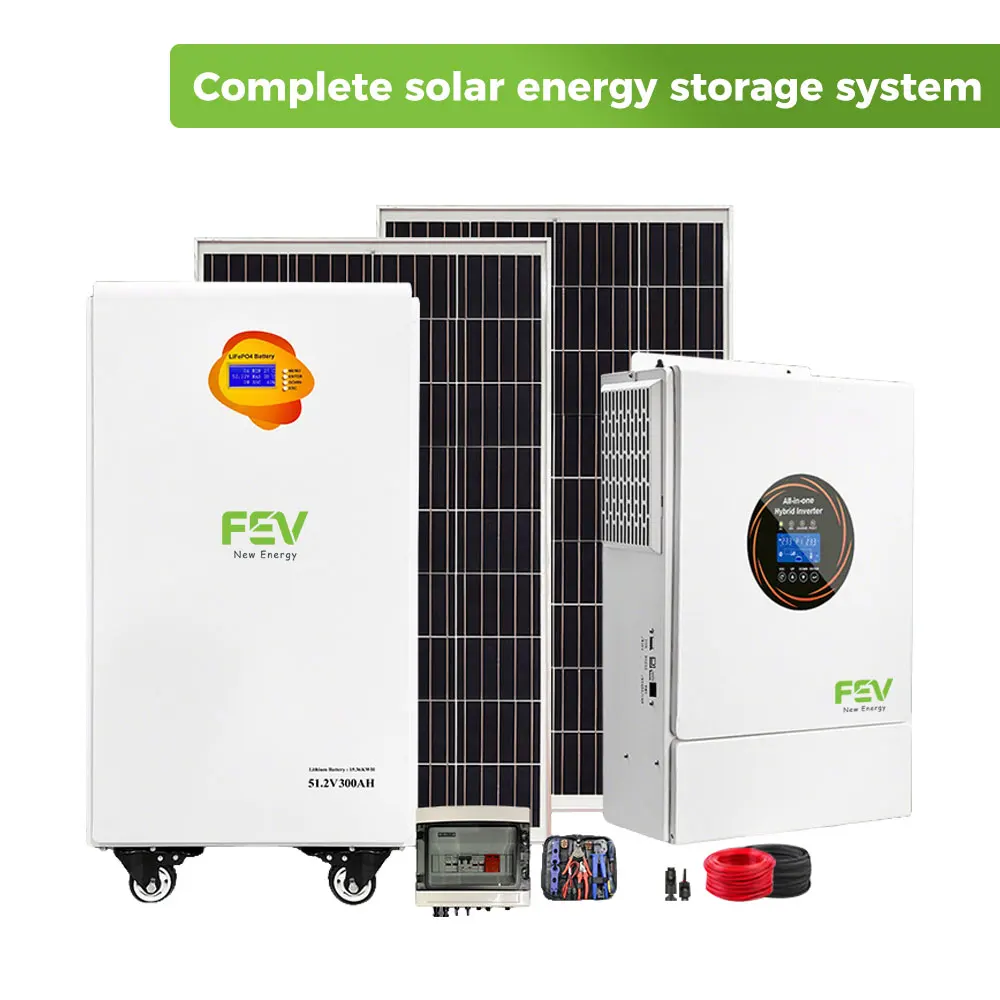 Complete Set 10-20KW Stackable Hybrid Grid Home Energy Storage System LiFePO4 Battery 10000W Solar Integration 10-Year Warranty