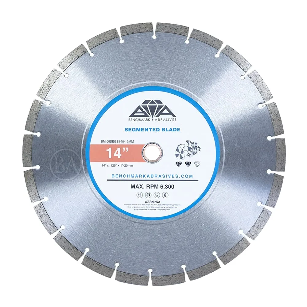 

Segmented Diamond Blade, 14 Inch Concrete Saw Blade with Steel Core for Cutting Brick Ceramic Tile Granite