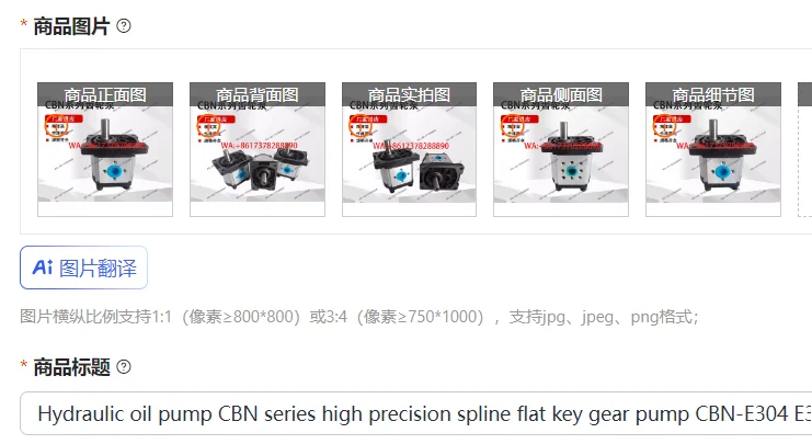 

Гидравлический масляный насос серии CBN, высокоточный шлицевой шестеренчатый насос CBN-E304 E306 E308 E312