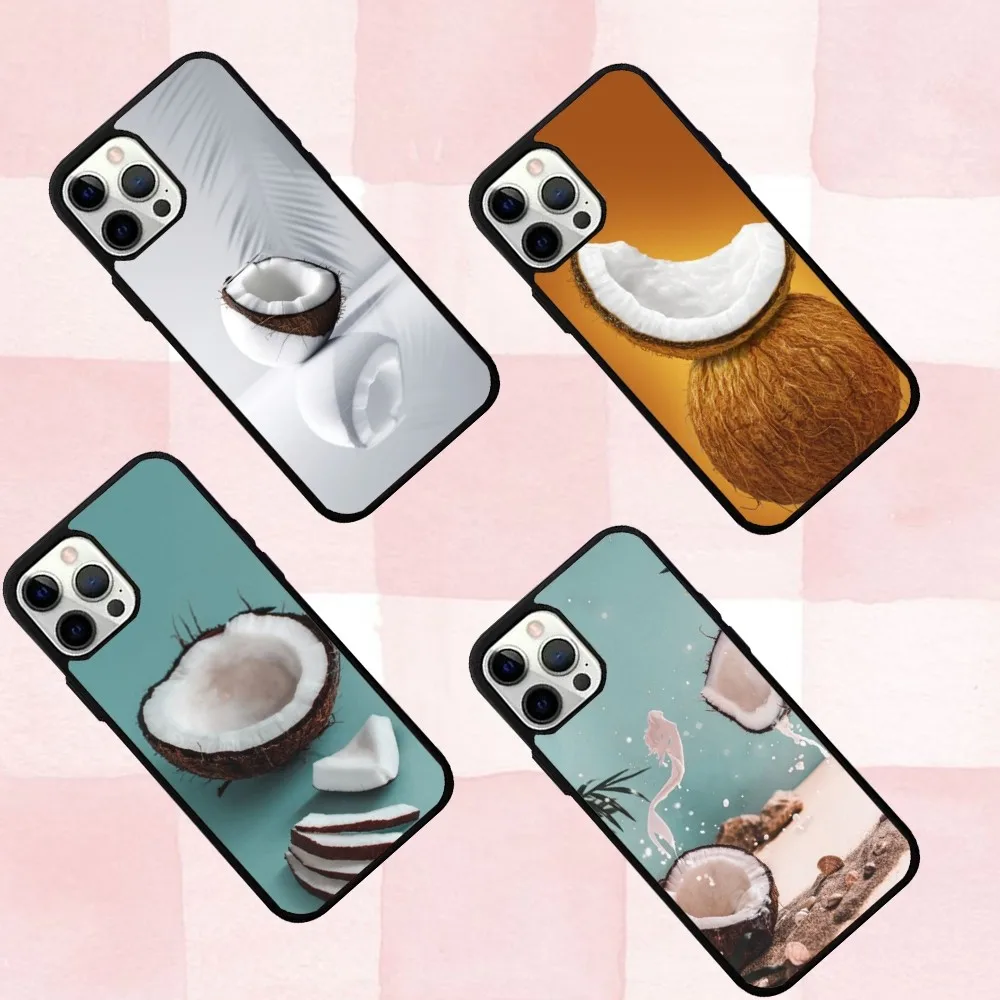 

Summer Cool Coconut Phone Case For IPhone 16,se4,15,Pro,Max,Case 14,Plus,13,12,11 Magesafe Magnetic Wireless Charge Cover