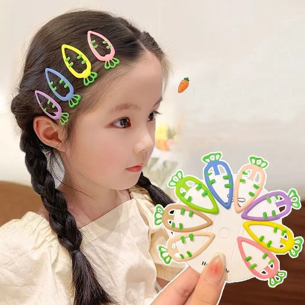 

New Cute Carrot BB Hairpin Candy Color Dopamine Hairgrip Gift Headwear Children