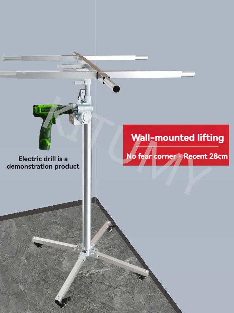 Imagem -05 - Manual Multi-function Gypsum Board Lift Teto Artefato Ferramenta de Aço Inoxidável Decoração Manual 4.1m em 1