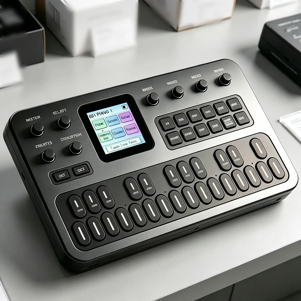 For FM1 Portable FM Synthesizer 27 Key For Mini Synth 12 Polyphony With For MIDI USB  For Music Production Pocket Keyboard