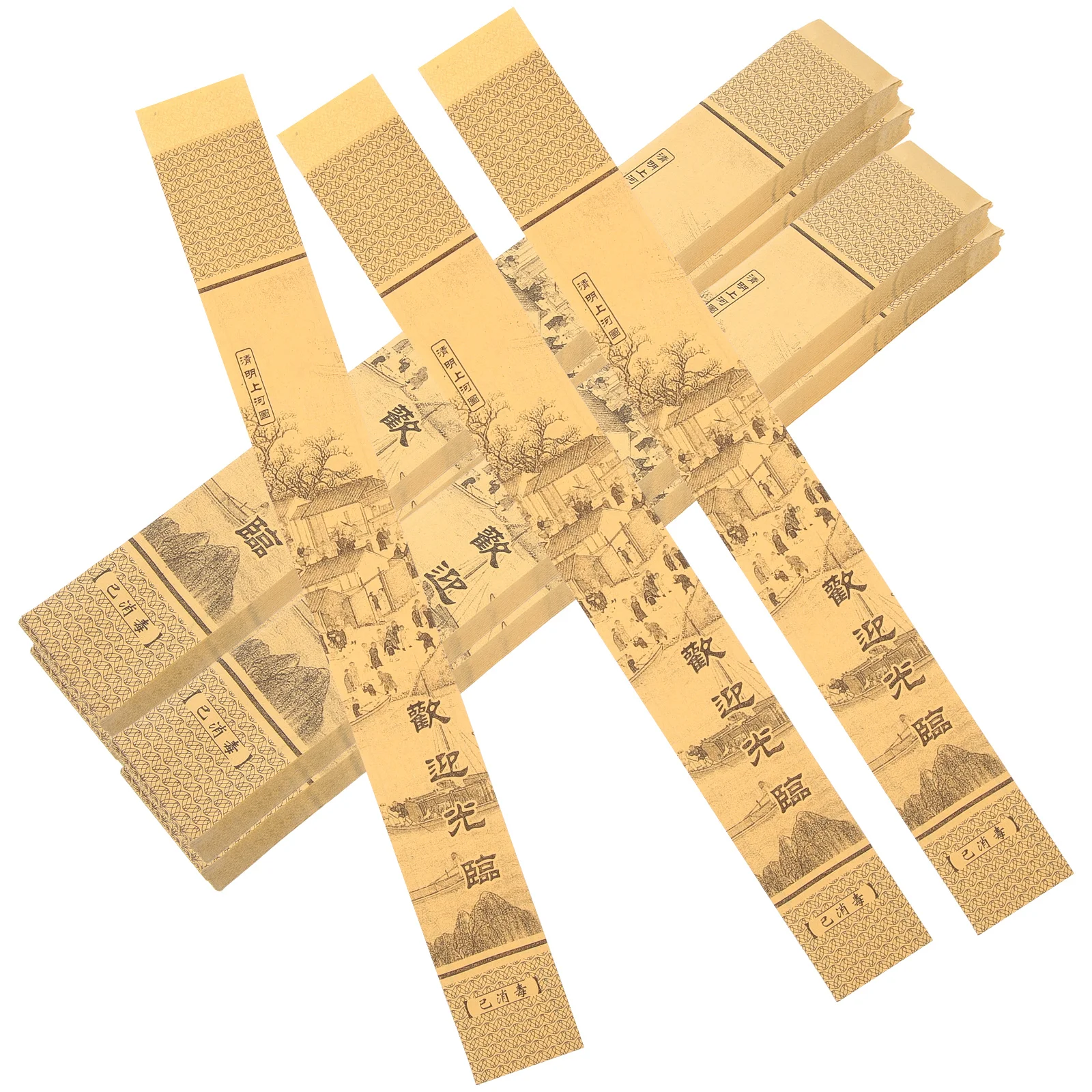 

500 Pcs Hot Pot Chopstick Set 500pcs Chopsticks Packaging Bags Cutlery Sleeves Pocket