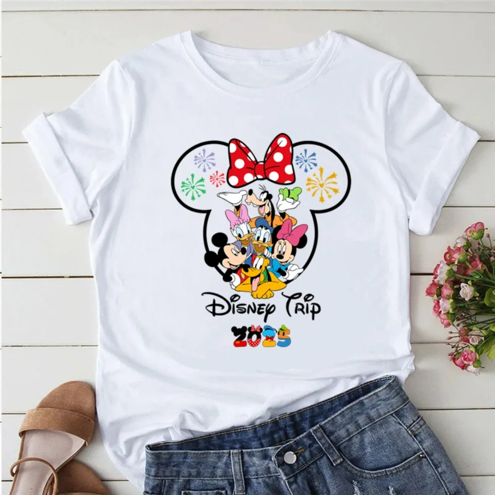 

Disney Family Wear 2025 Family Clothing for A Family of Three or Four Couple T-shirts, Casual Tops, Cotton Casual T-shirts