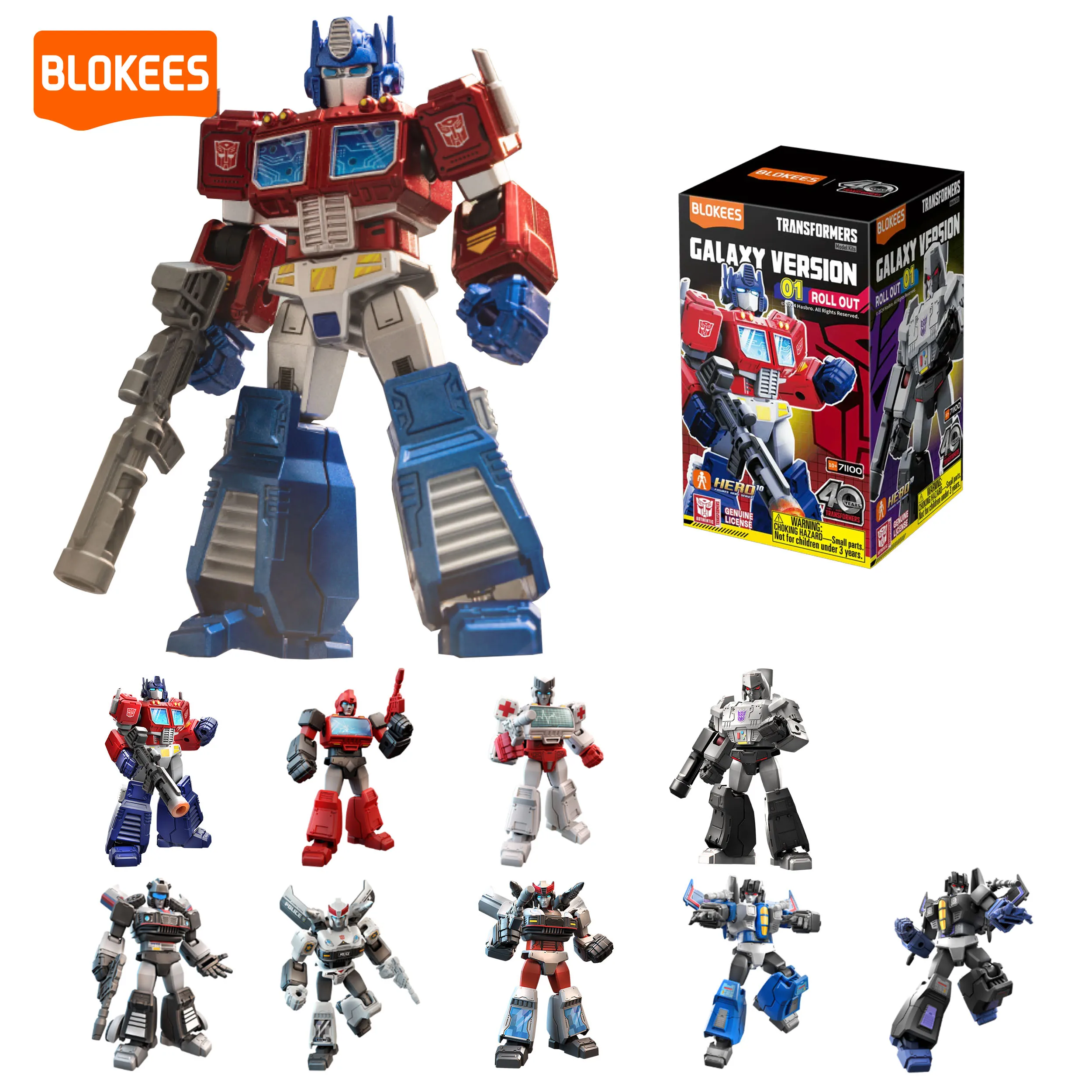 

BLOKEES Transformers Galaxy Version 01 Roll Out Model Kits for Ages 10+ | Toy Gift for Kids & Adult