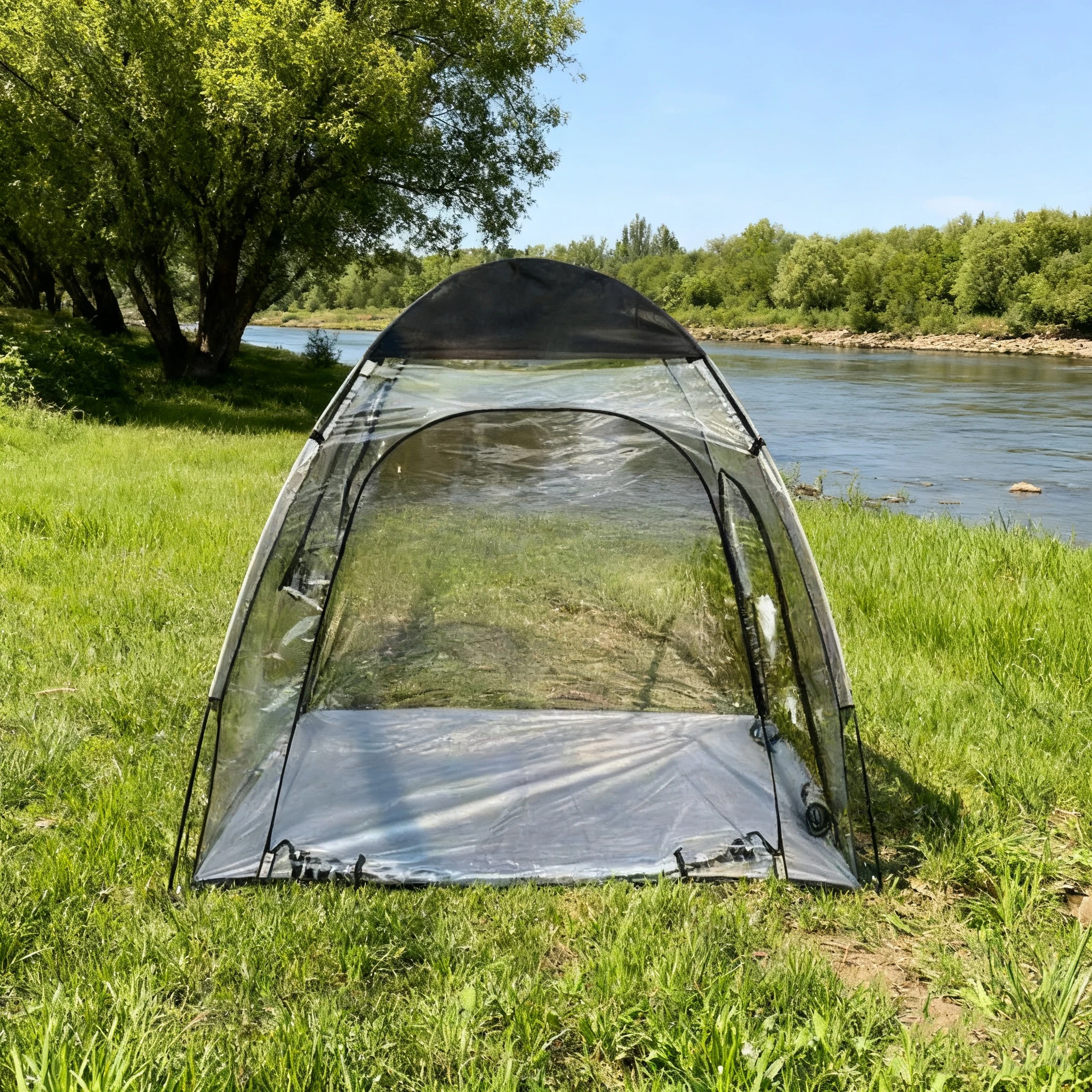 

STLF Weatherproof Transparent PVC Outdoor Sun Room Multi-Functional One Bedroom Camping Tent Warm Comfortable for Weather Condit