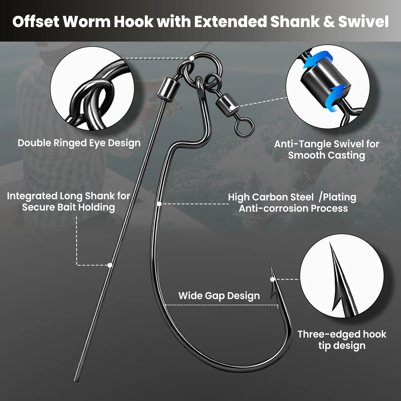 FishTrip 10 Stück Drop-Shot-Ri – Fishing Swivel Connector Bewertung und Preis