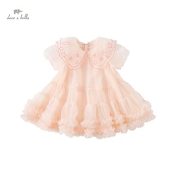 Dave Bella Girl's Dresses Children's Baby Mesh Dress Summer Charm Classy Sweet Fashion Princess Dress Party DB2234901